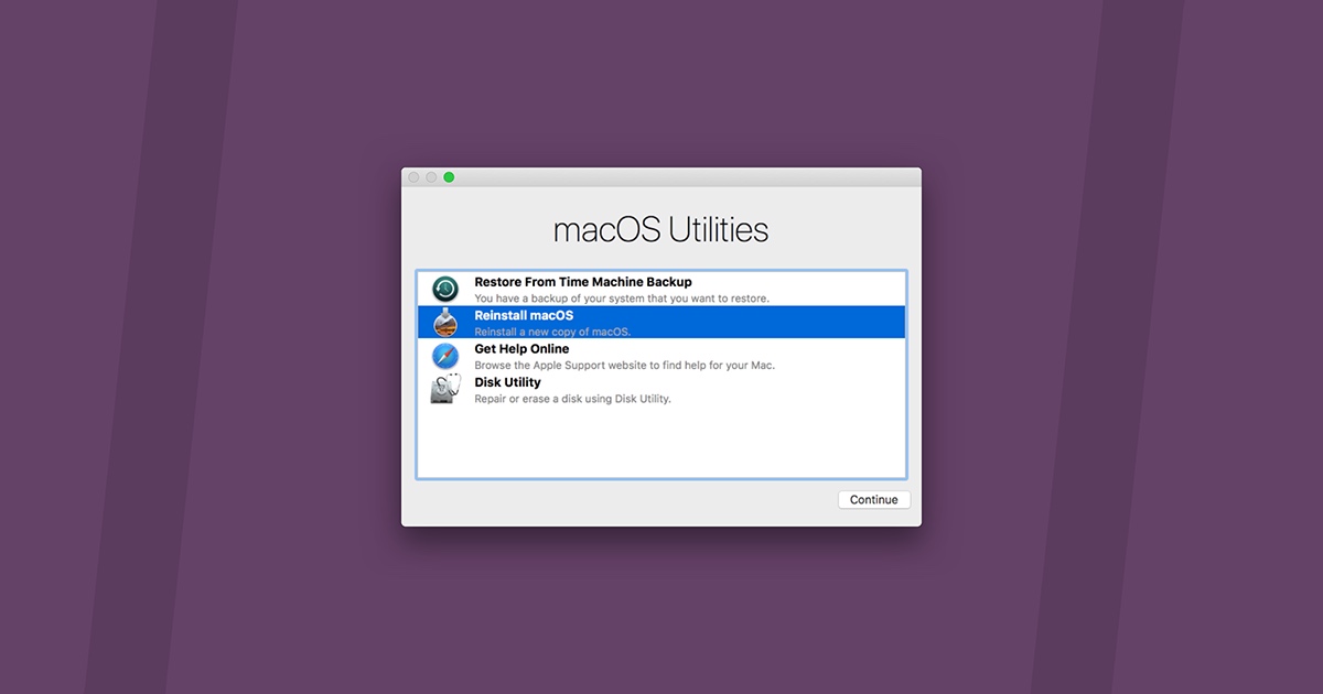 reset mac to factory settings safe mode