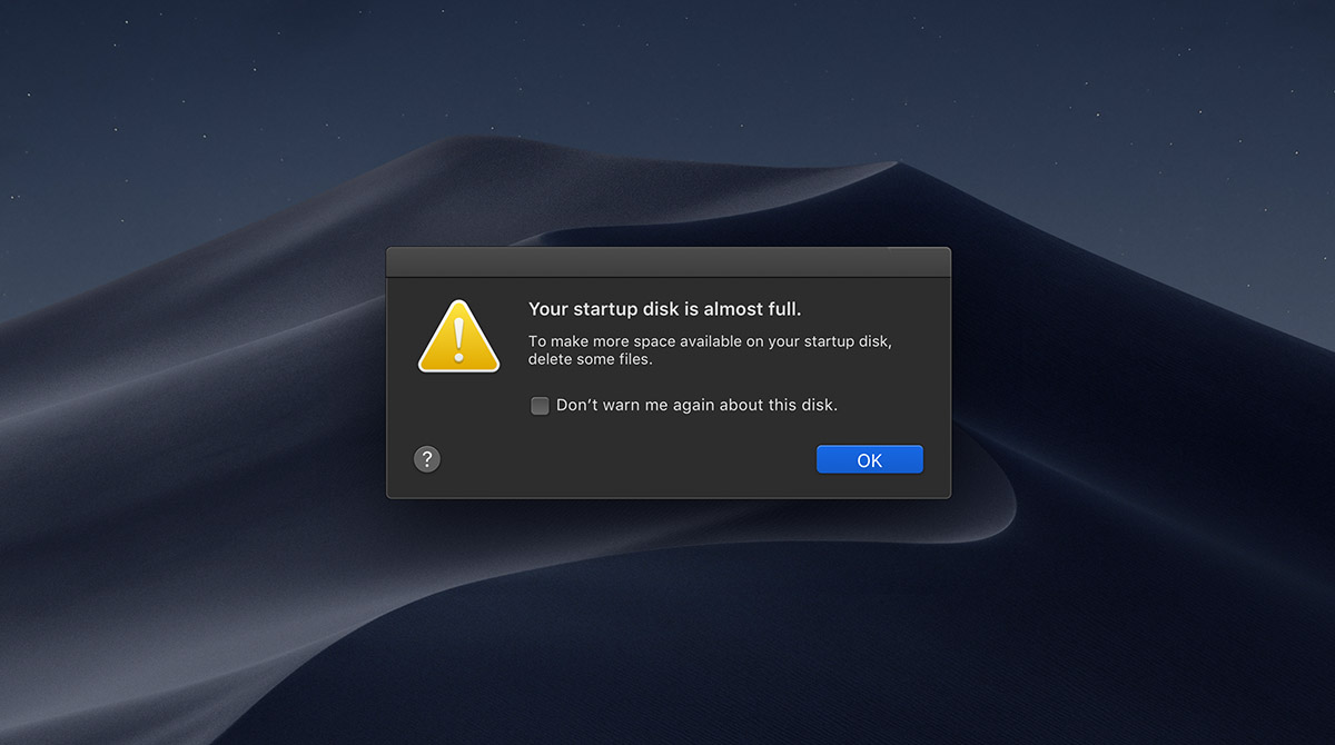 Your Disk Is Almost Full On Macos How To Clear Up Space On Mac