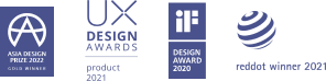 CleanMyMac X awards: iF Design Award 2020, reddot winner 2021, UX Design Award product 2021, Asia Design Prize 2022 gold winner