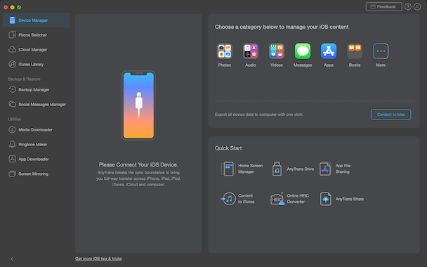 How to back up pictures on iPhone using AnyTrans How to back up pictures on iPhone using AnyTrans