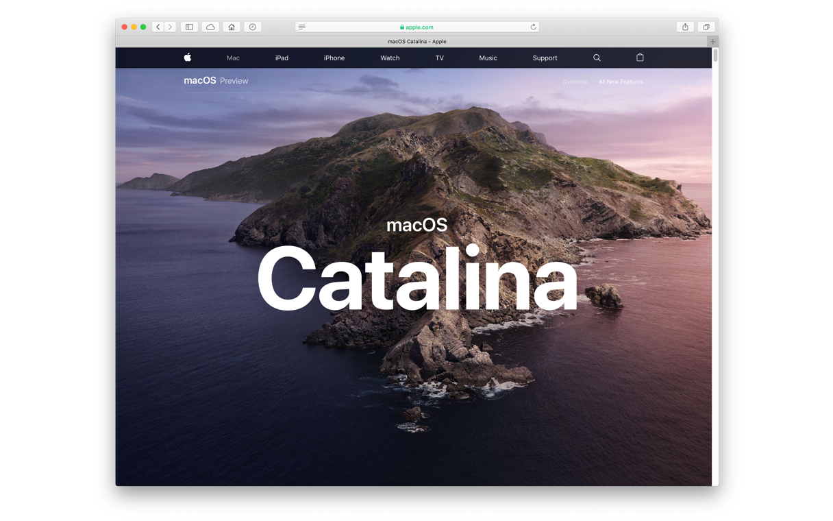 upgrade from high sierra to catalina