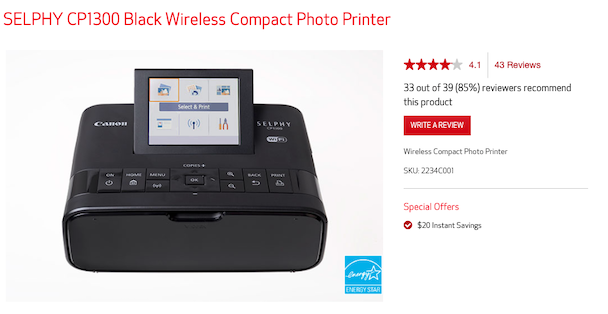 The Canon Selphy compact printer, suitable for iPhone The Canon Selphy compact printer, suitable for iPhone