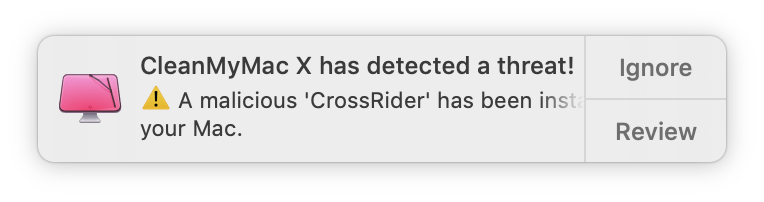 Crossrider virus on Mac