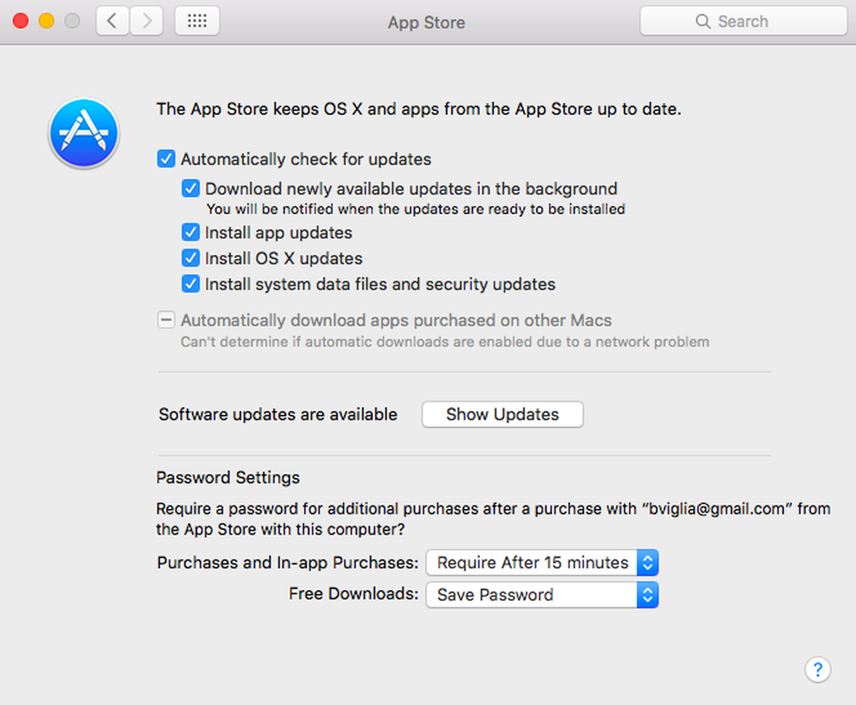 Stop an app from checking for update mac yosemite to el capitan