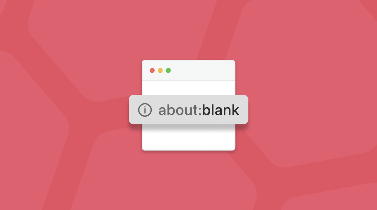 What is about:blank?