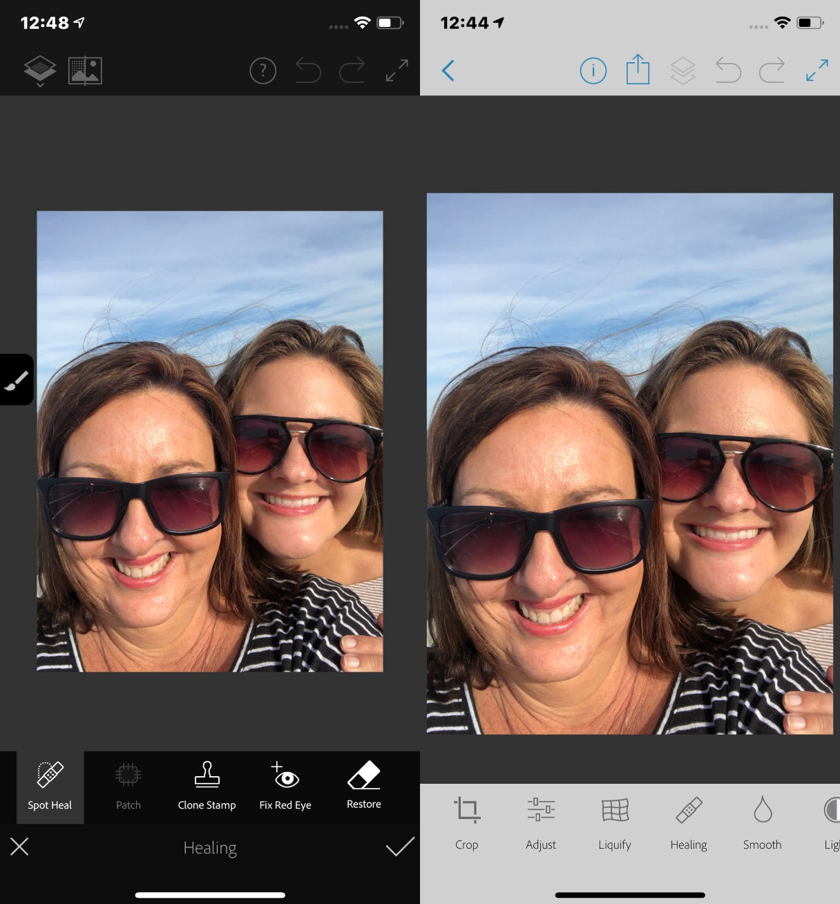 How to remove a spot from a photo with Adobe Photoshop Fix