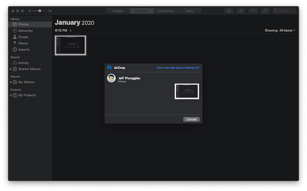 How to AirDrop photos from a macOS computer to an iPhone How to AirDrop photos from a macOS computer to an iPhone