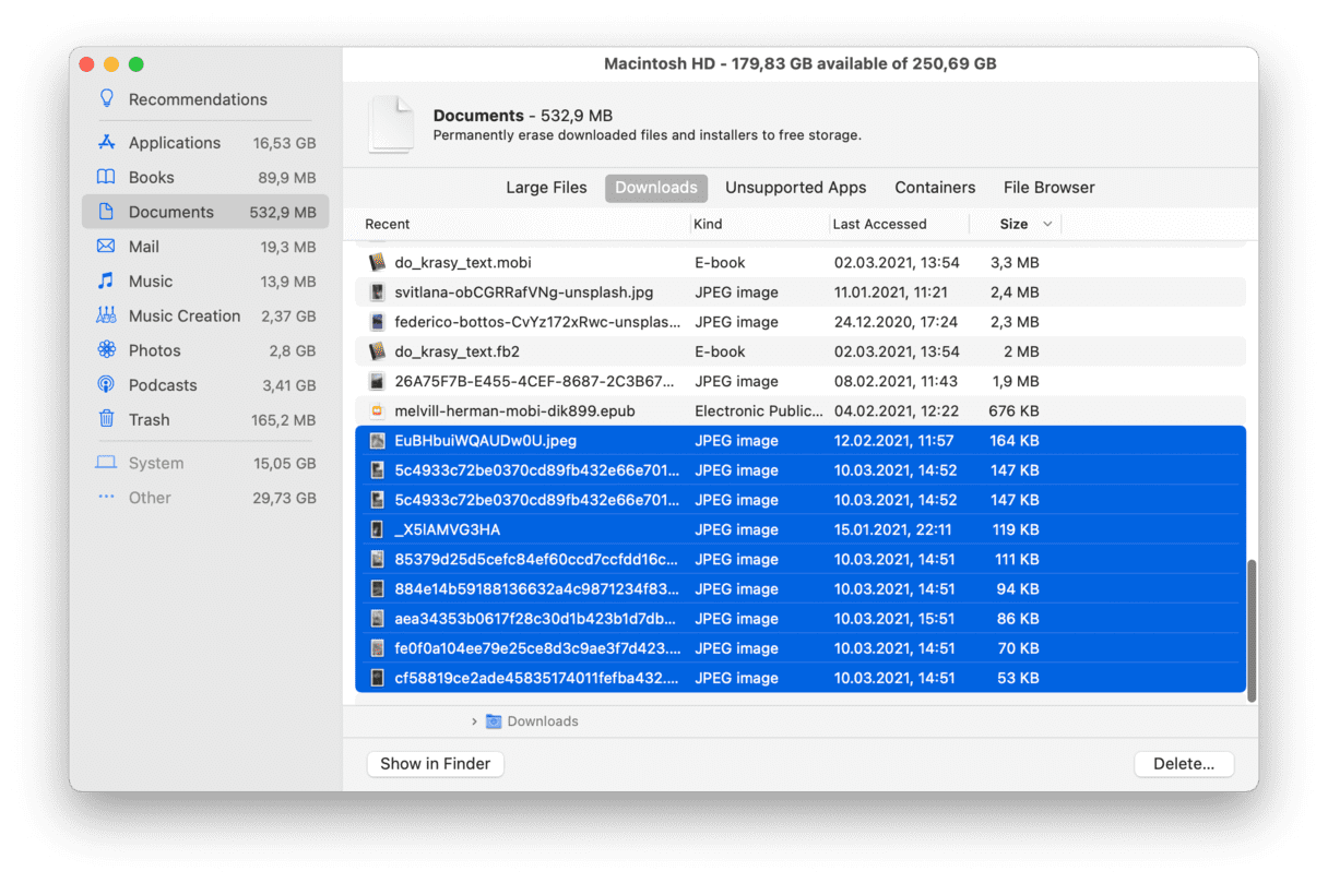 Die Festplattenbelegung des Mac überprüfen