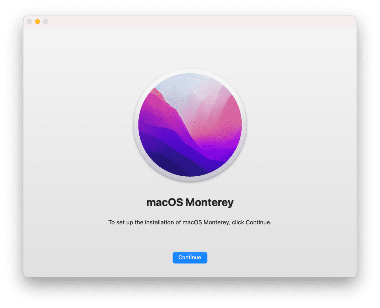 macOS Monterey installer