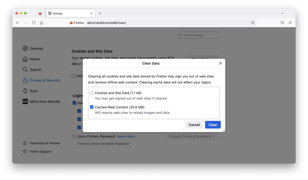 How to clear Origin cache on macOS