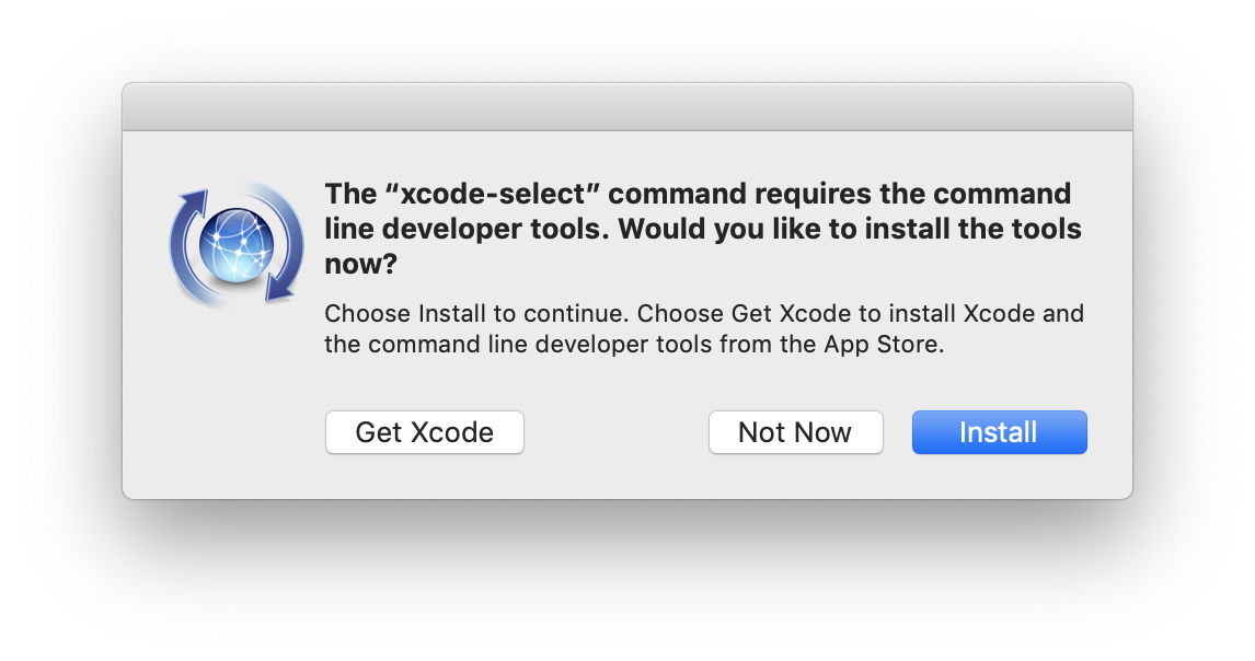 Install xcode command line tools from terminals