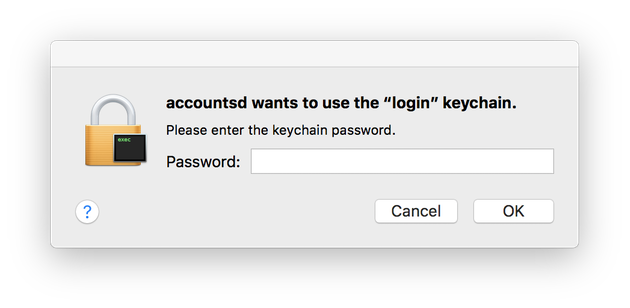 mac reset keychain unix invalid argument