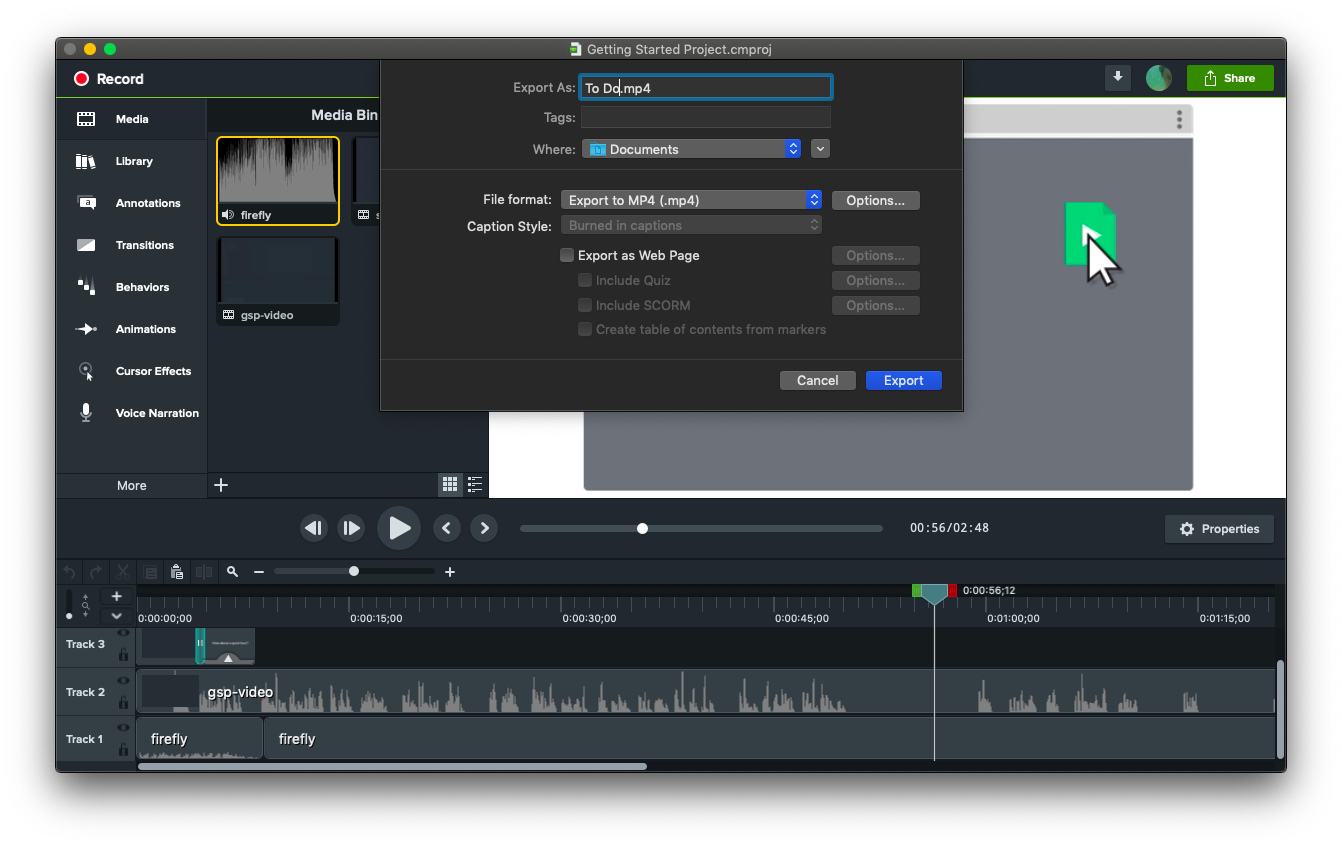 add a logo to video in camtasia for mac