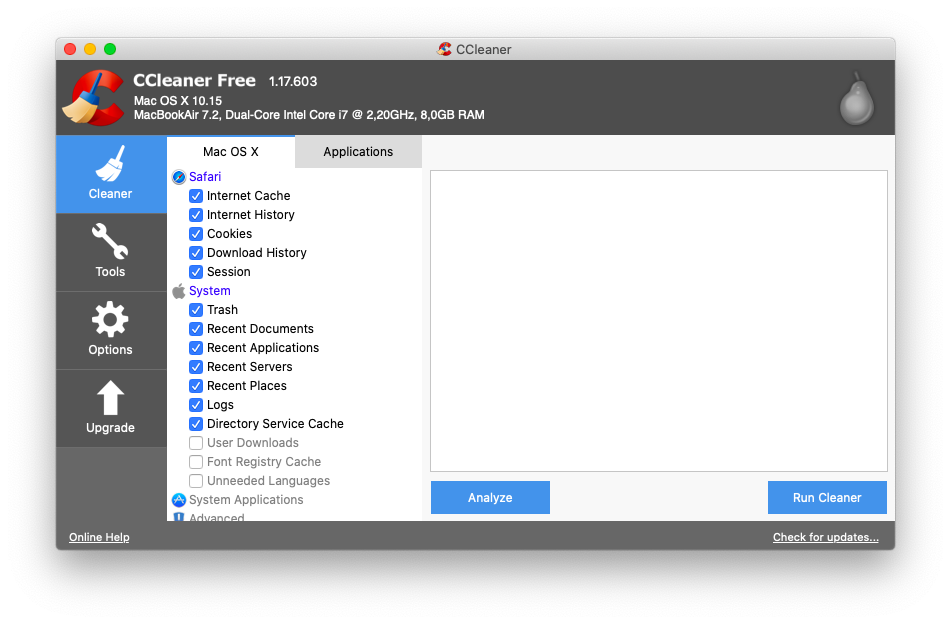 ccleaner for mac book pro