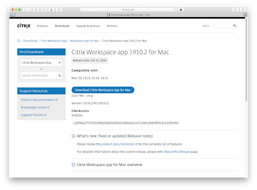 citrix receiver for mac not launching