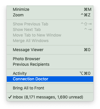 mail app for mac zoom in