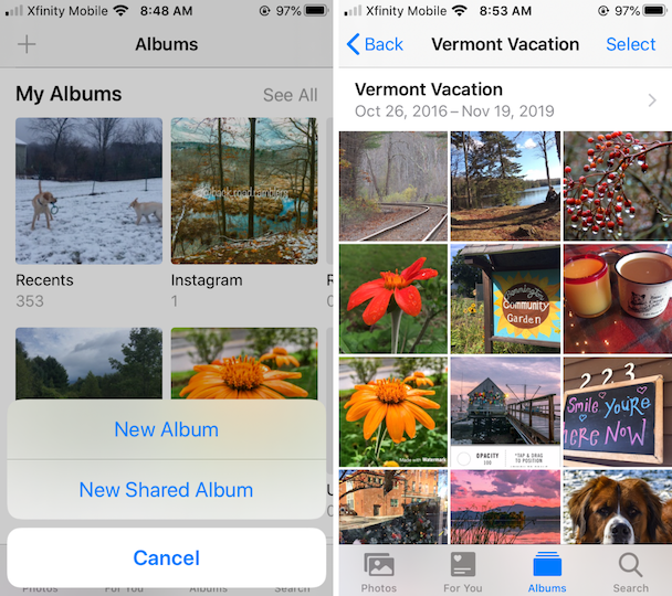 How to create, use, and delete photo albums on iPhone