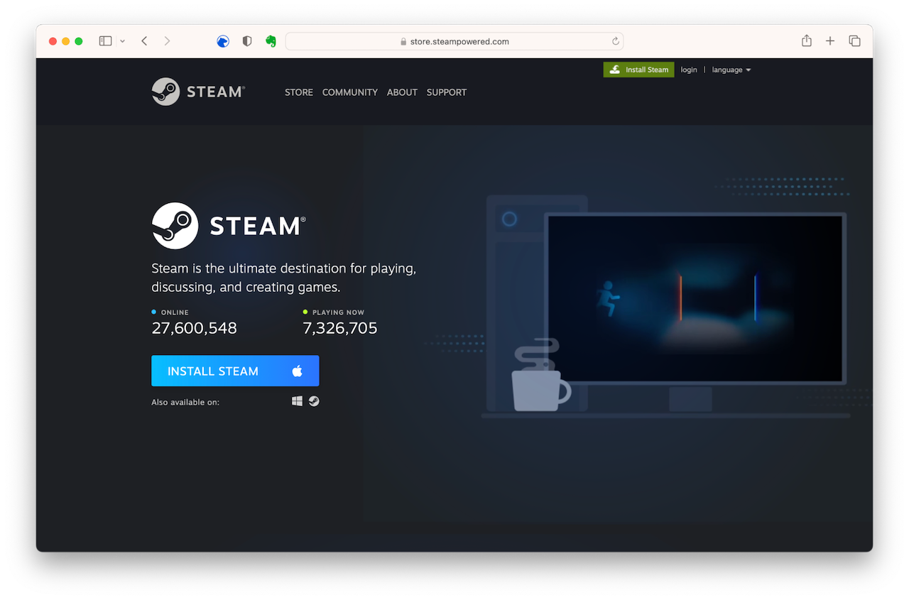How to download Steam games on Mac
