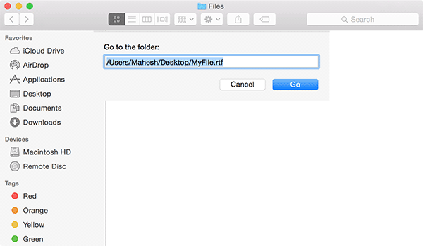 mac copy path in finder