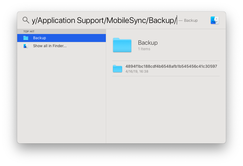 change iphone backup location mac