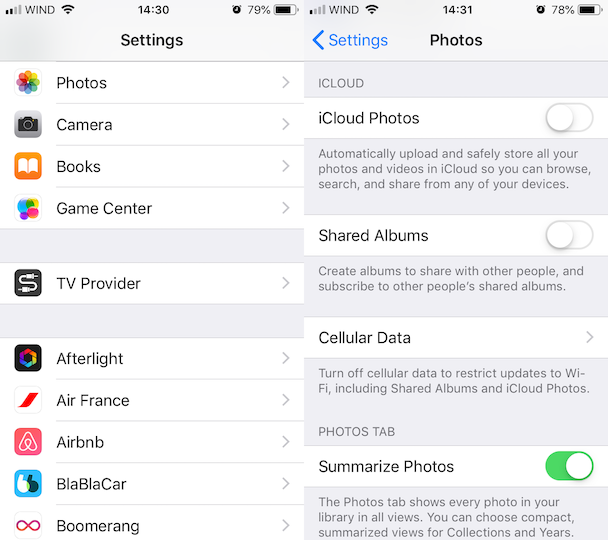 clearing iphone storage