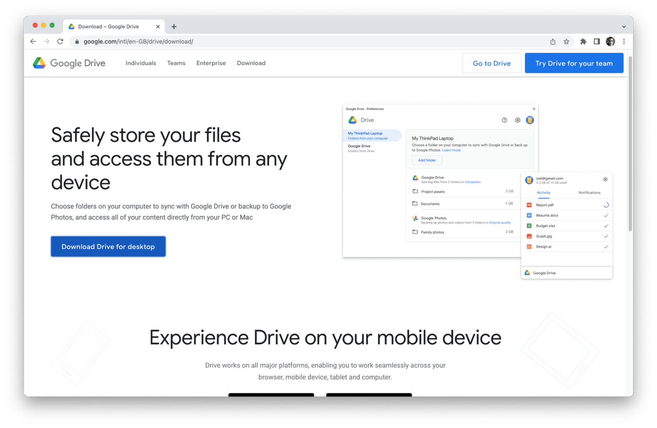 Como instalar o Google Drive no PC ou Mac