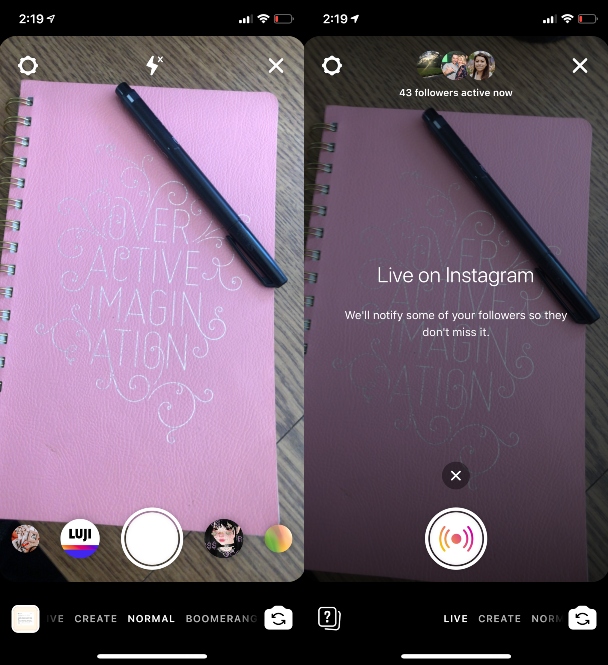 Screenshots: How to go live on Instagram Screenshots: How to go live on Instagram