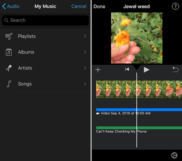 how to put music on imovie from youtube