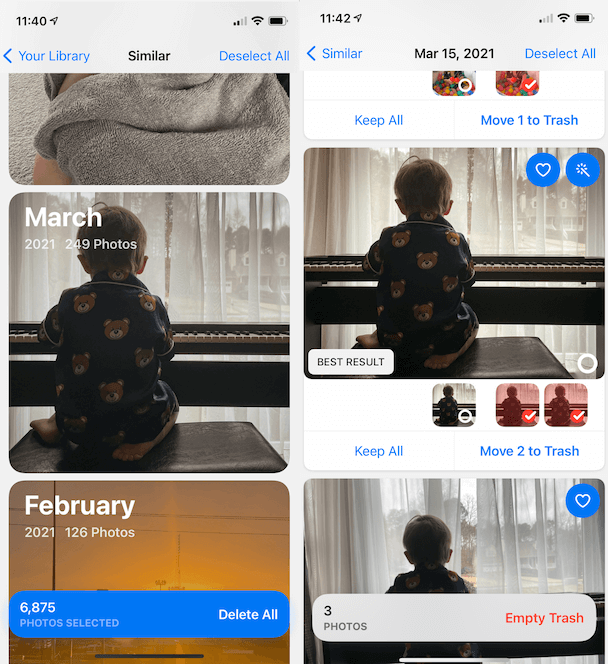 Step 1 to organize your photos: Delete similar pics