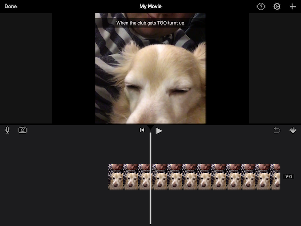 iMovie, the native video editor for iPad iMovie, the native video editor for iPad