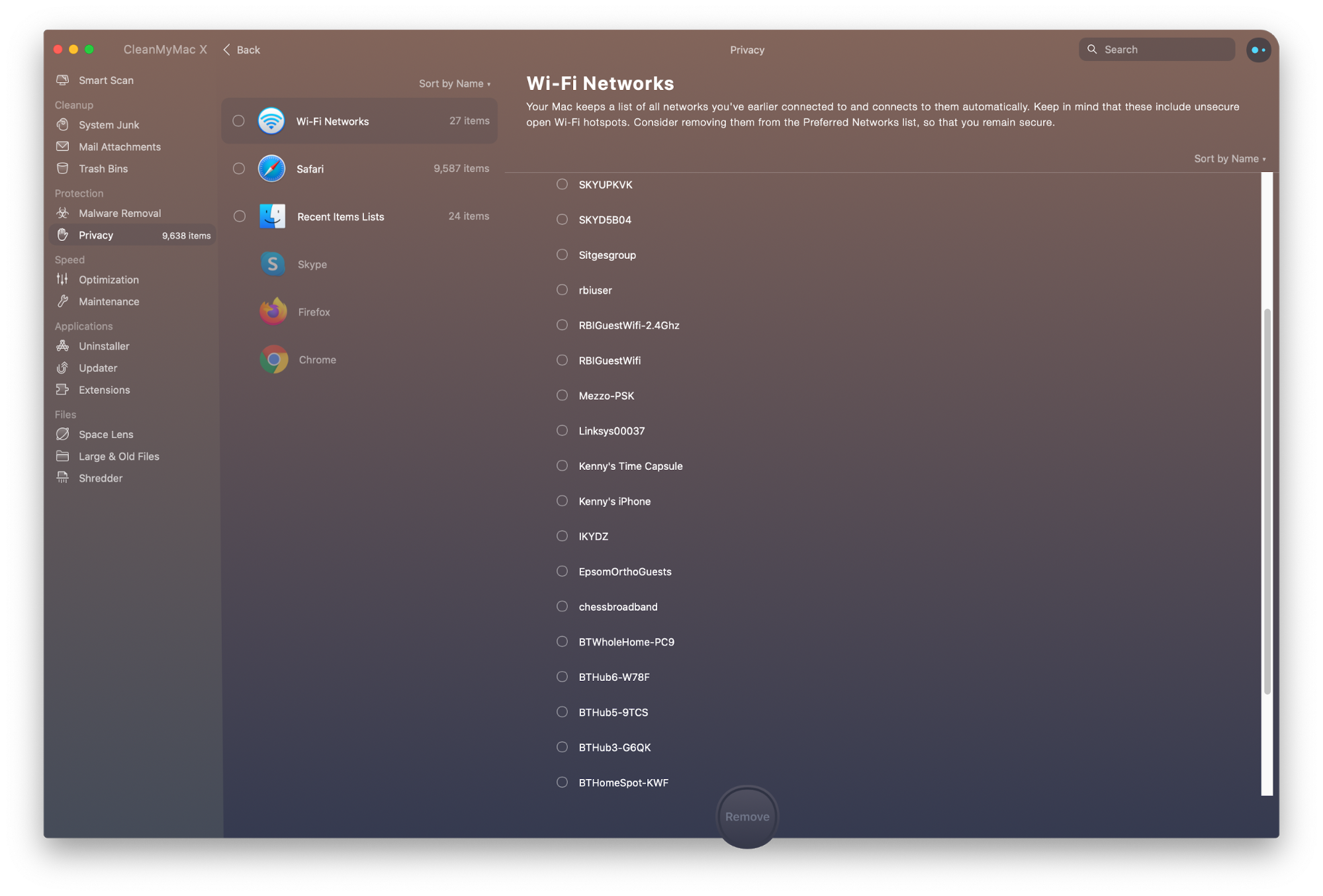 Wifi Networks on mac Wifi Networks on mac