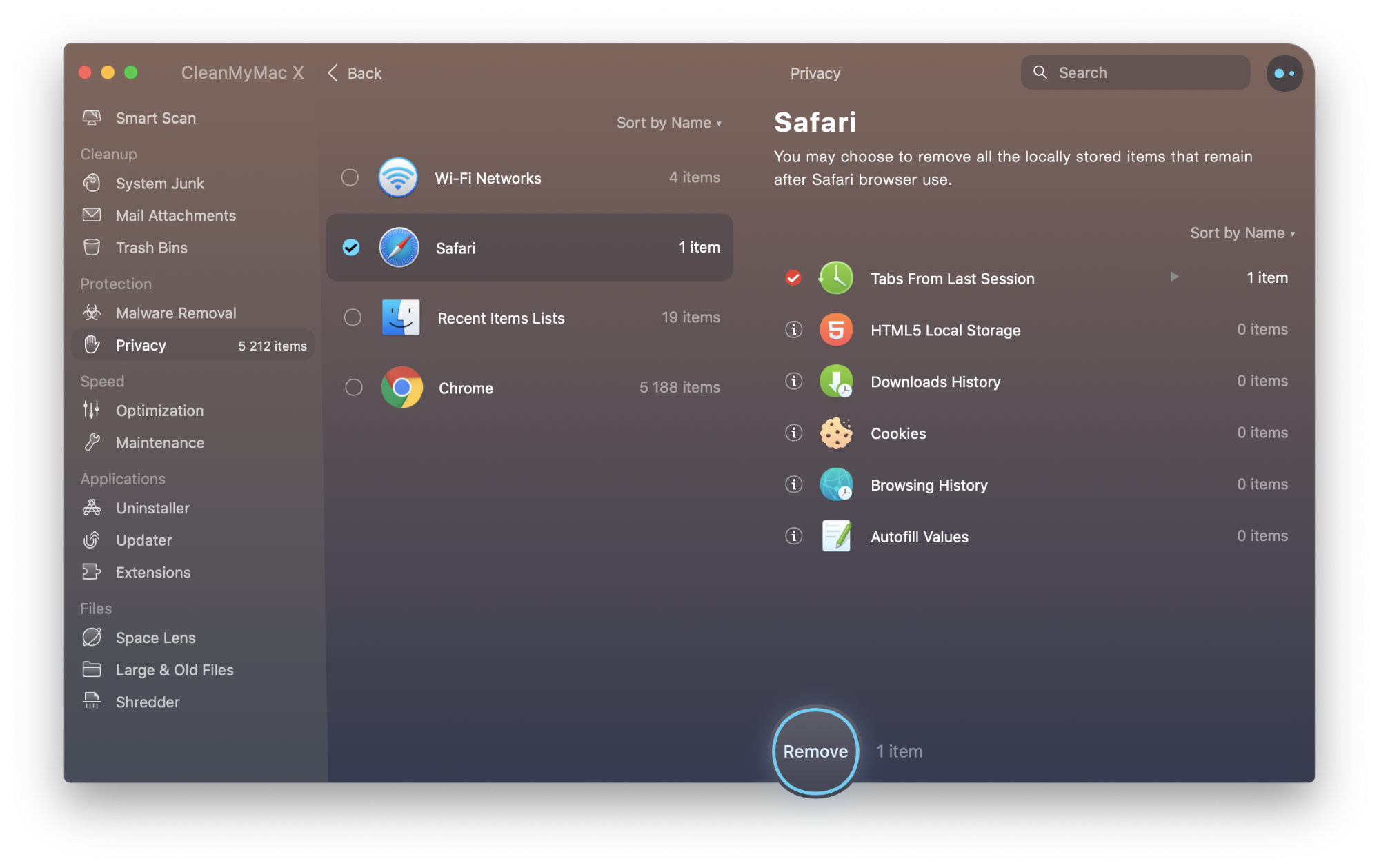 clear online activity with CleanMyMac X clear online activity with CleanMyMac X