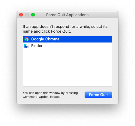 force quit google drive mac