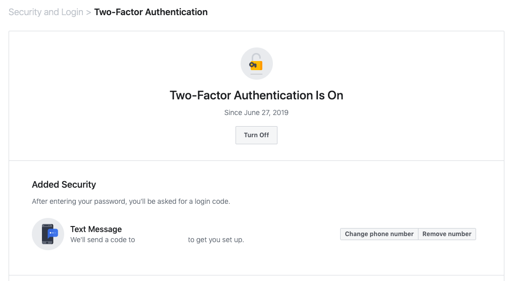 two-factor authentication in Facebook two-factor authentication in Facebook