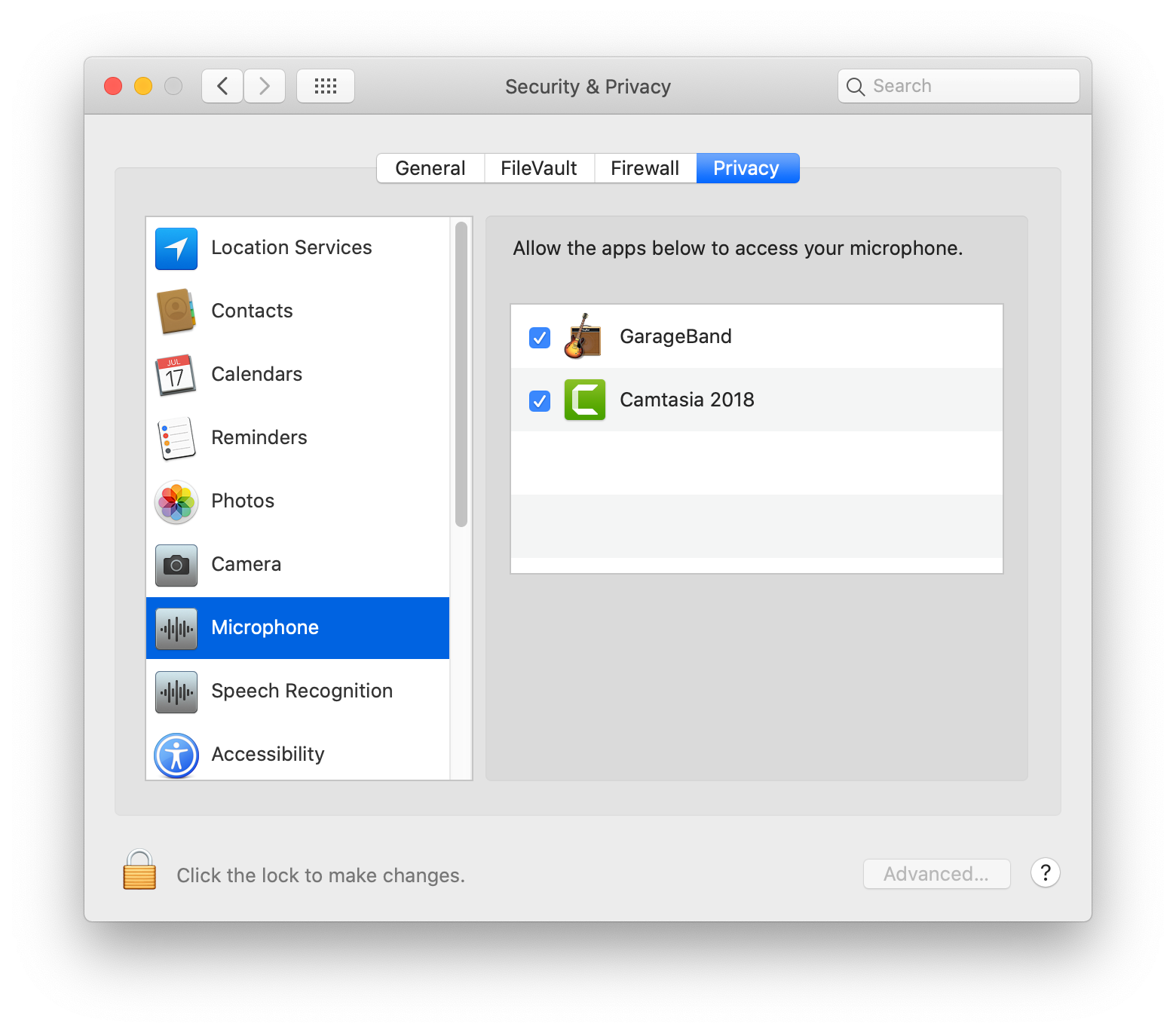 mac security settings blocking application