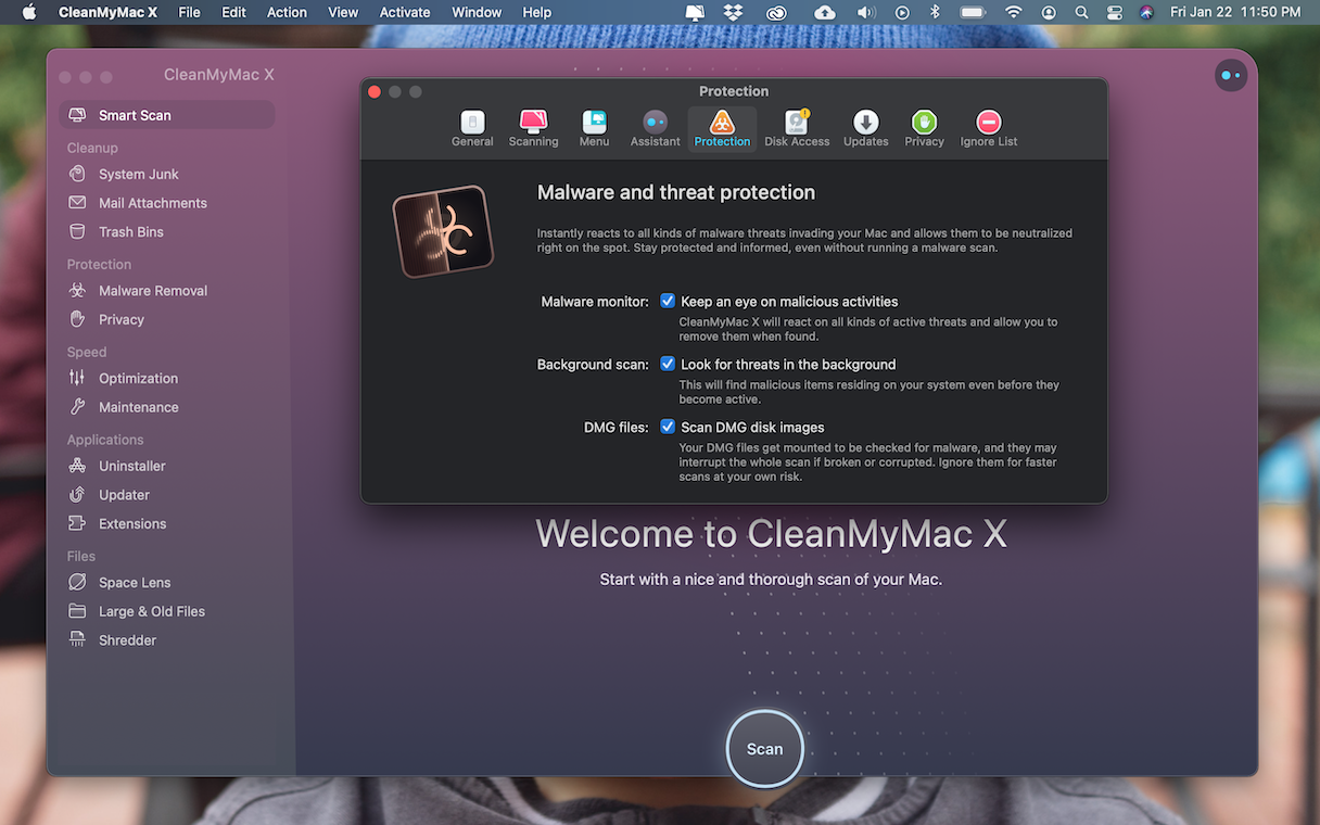 Get rid of Palikan with CleanMyMac X
