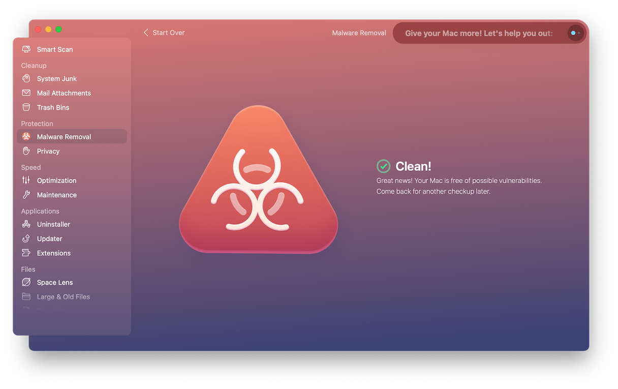 clean up any and all malware on your Mac