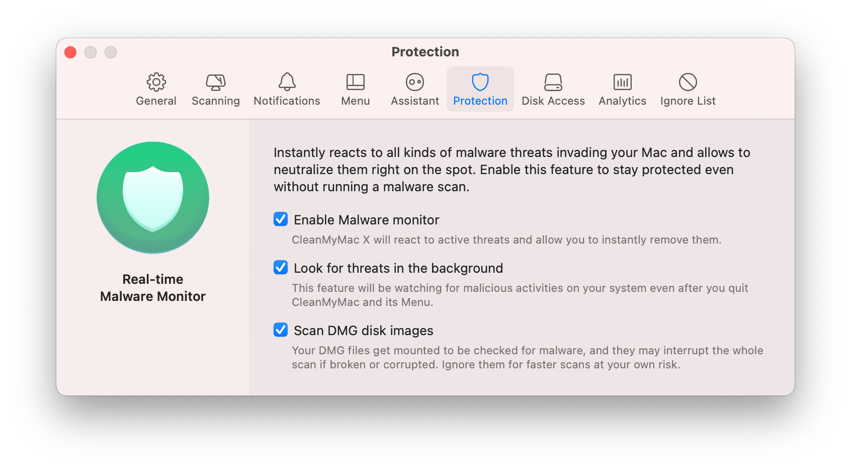 turn on real-time protection