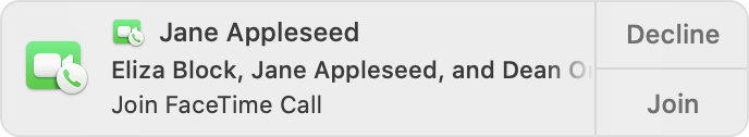 join Group FaceTime on Mac
