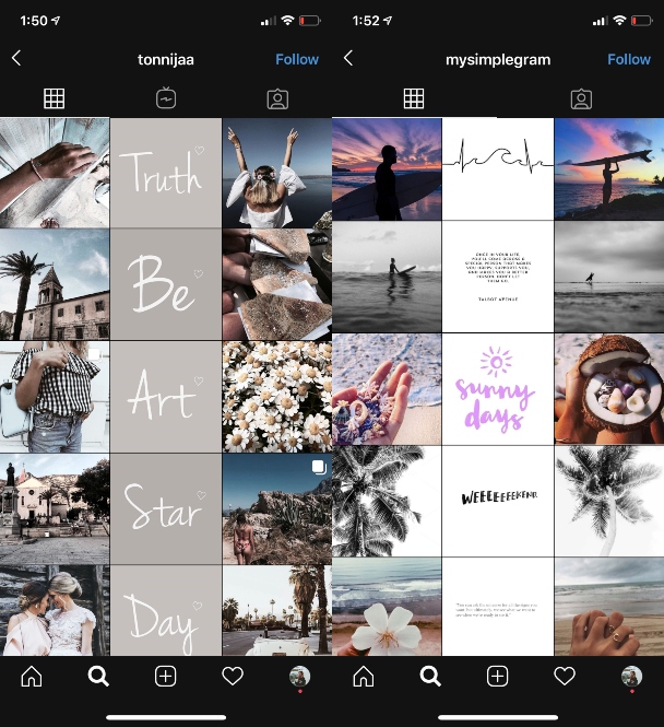 instagram feed layout template