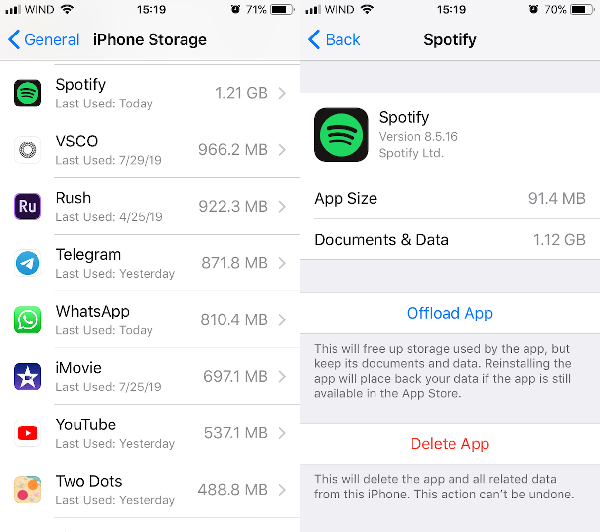 How to clear cache, Documents and Data, and Other on iPhone