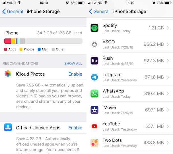 how to delete junk files and cache files on iphone