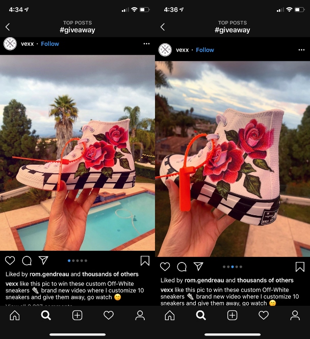 Examples of giveaways on Instagram Examples of giveaways on Instagram