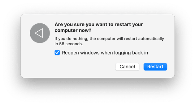How to restart your Mac