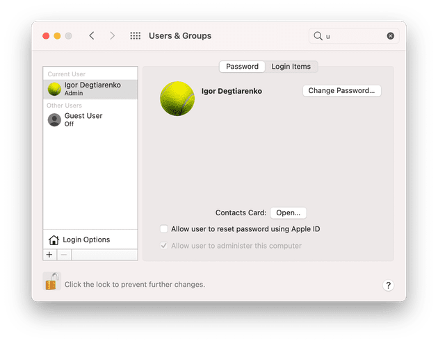 How to create a new user on Mac