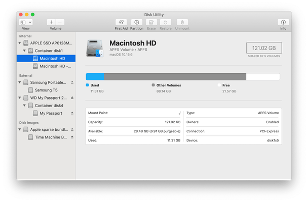 mac saying disk is full