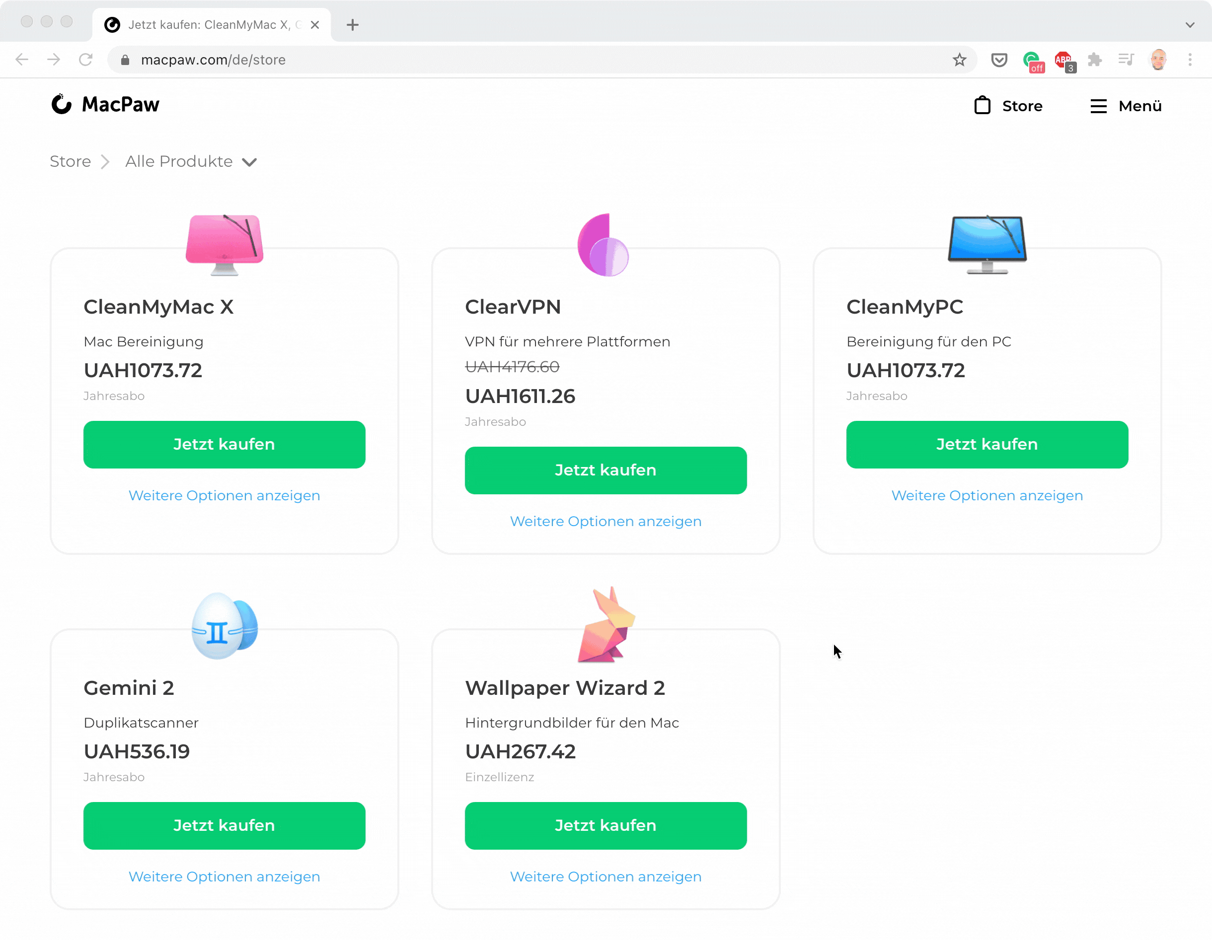 Wenden Sie Ihren Rabatt im MacPaw Store an