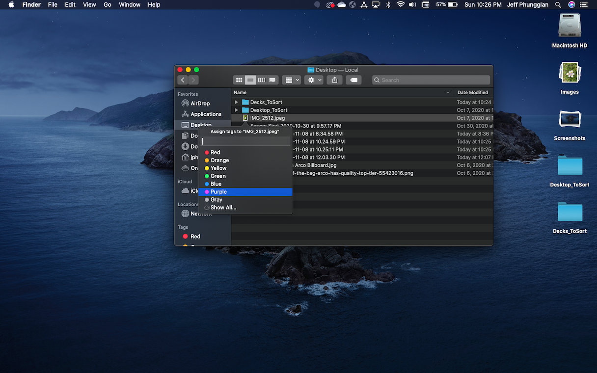How to use color tags on Mac