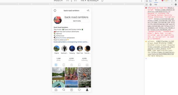 upload pictures on instagram using chrome for mac