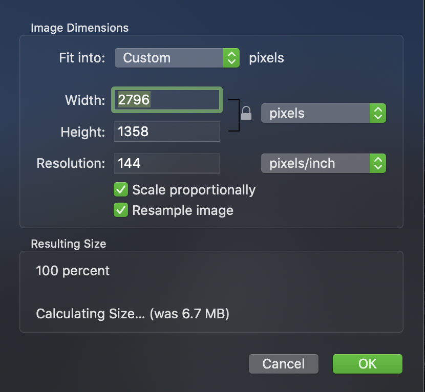 how to resize image mac
